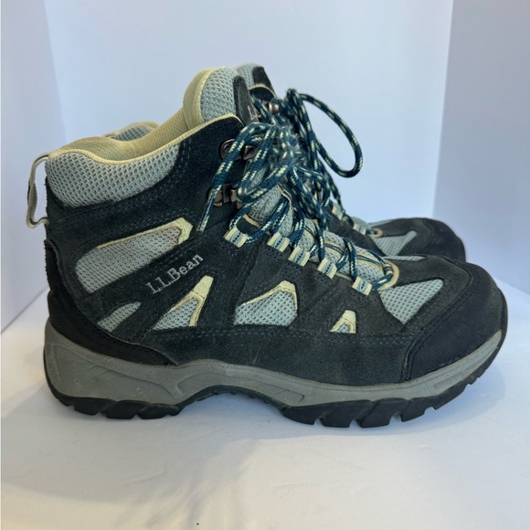 L.L. Bean Blue and Gray Hiking Boots waterproof dri lex trail shoes women’s 9 - Picture 2 of 7